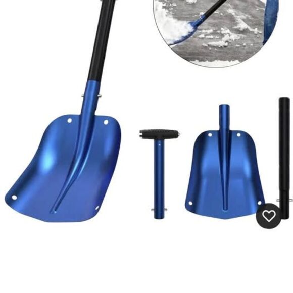 Unbranded Other - Portable Adjustable Blue Snow Shovel KL-SL17 with Carry Bag